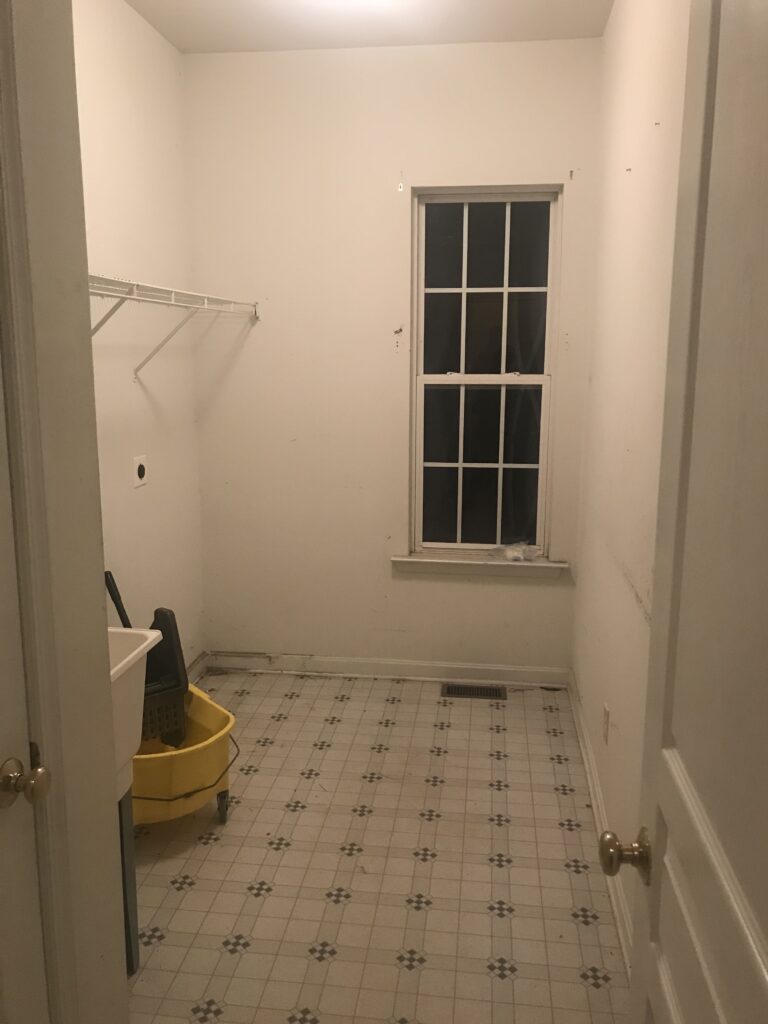 Laundry room renovation