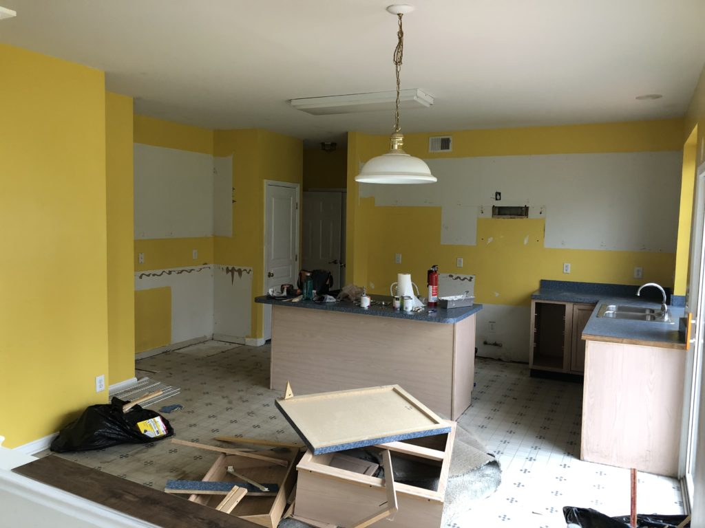 Gutted kitchen 