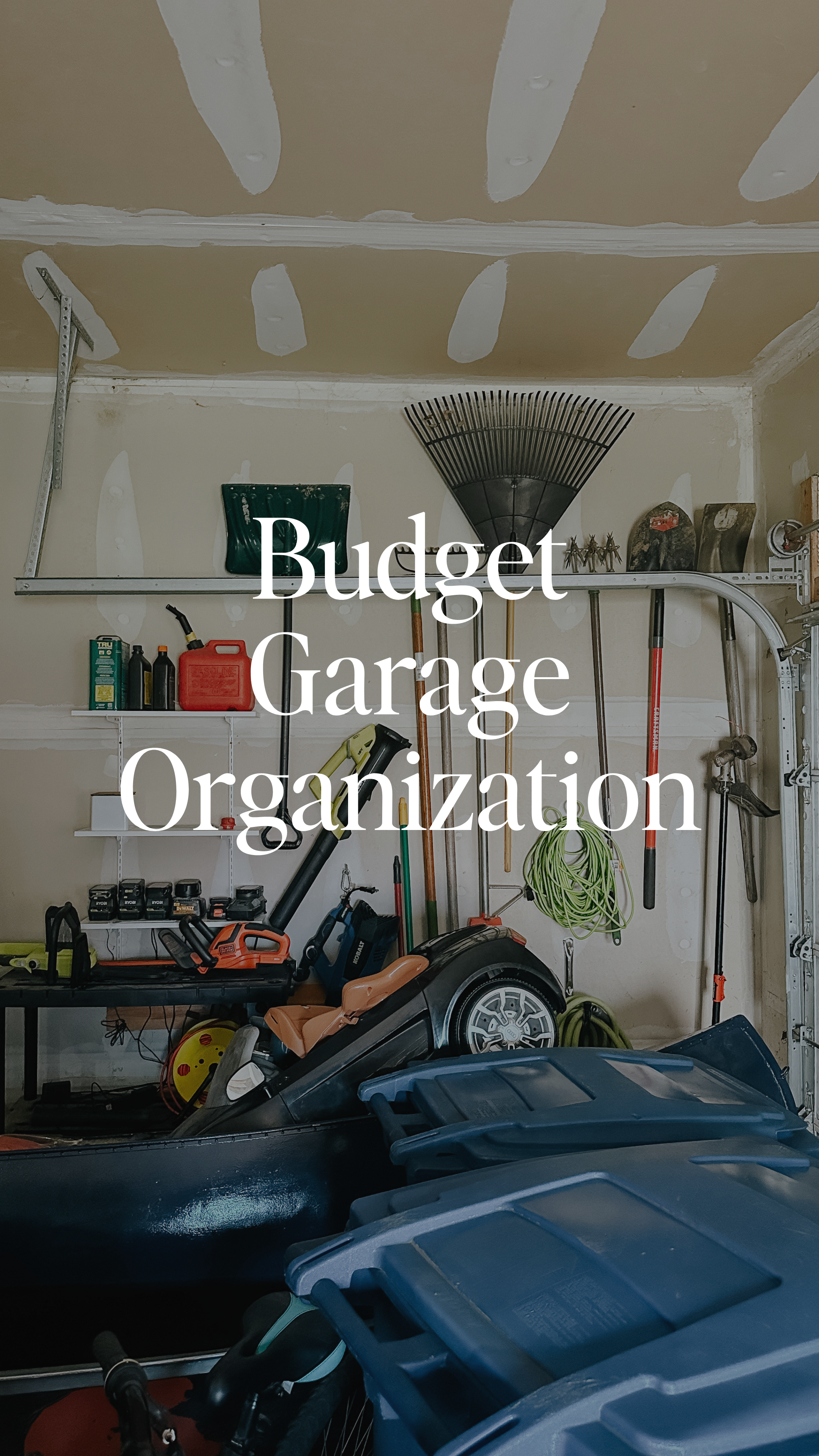 Budget Garage Organization